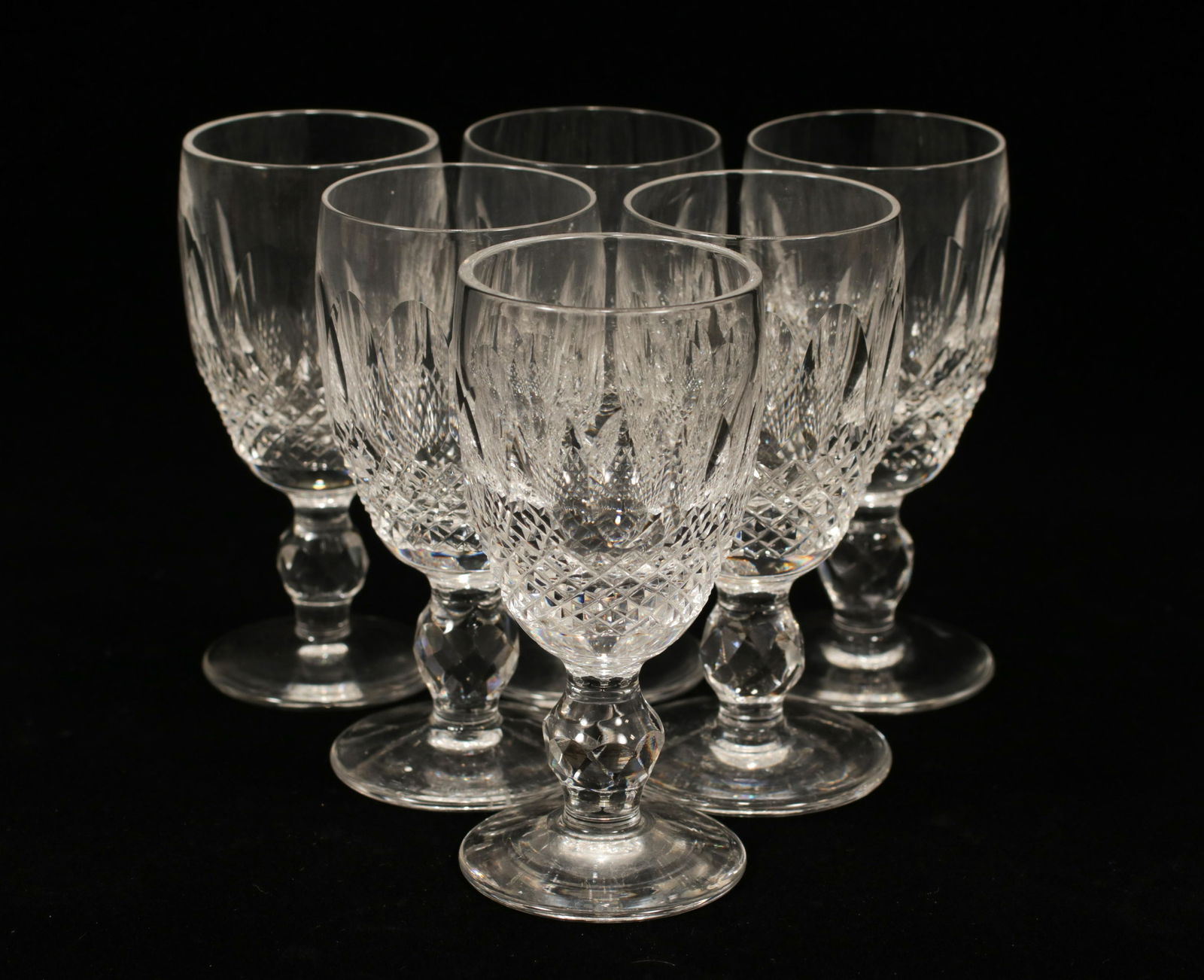 WATERFORD 'COLLEEN' CRYSTAL SHERRY GLASSES, 6 PCS, H (1 of 5)