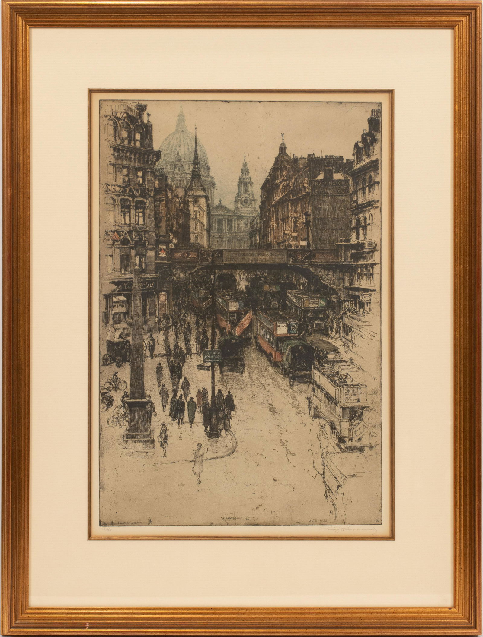 LUIGI KASIMIR (AMER/AUSTRIA, 1881-1962) COLOR ETCHING (1 of 6)