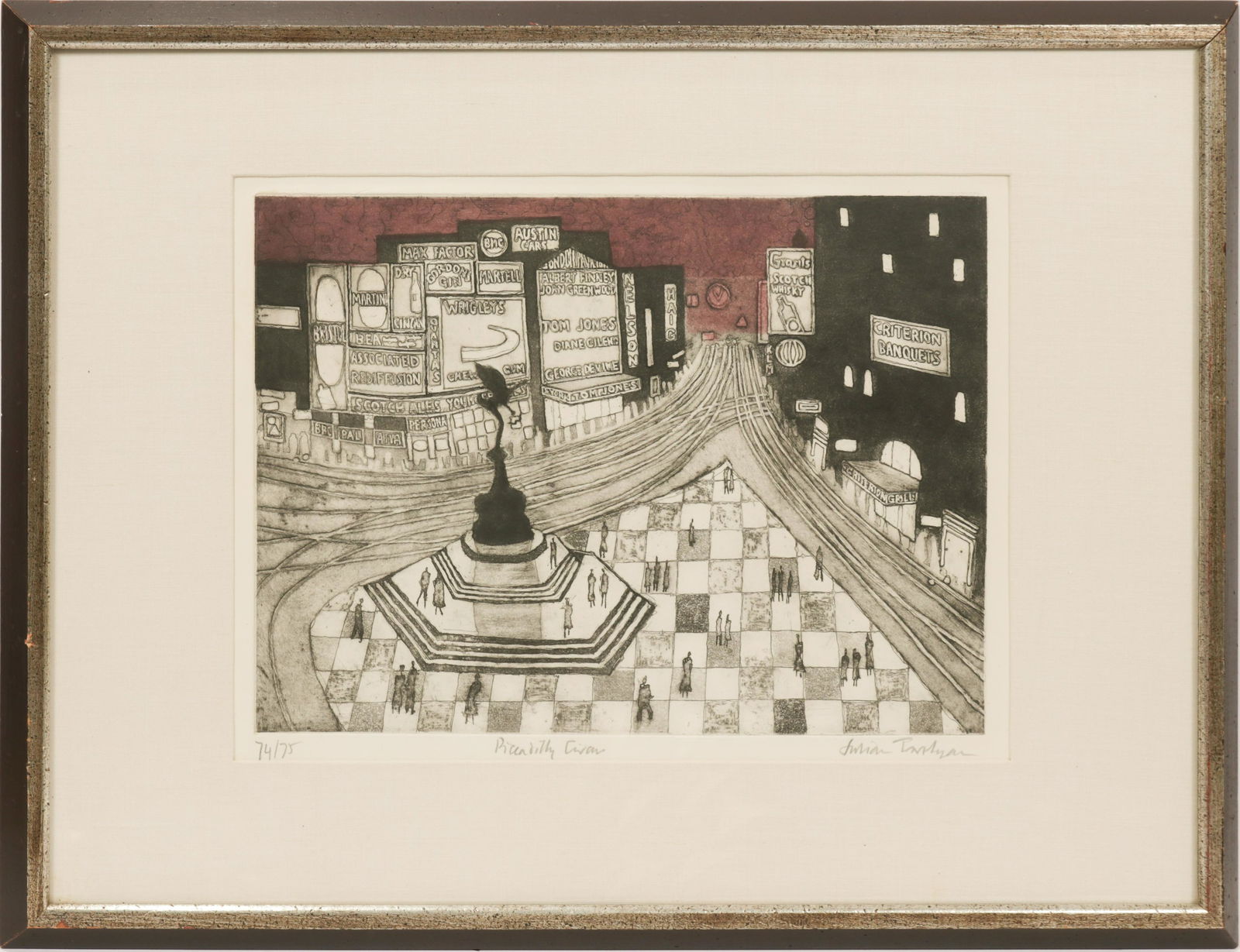 JULIAN TREVELYAN (BRITISH, 1910-1988) AQUATINT ETCHING (1 of 7)