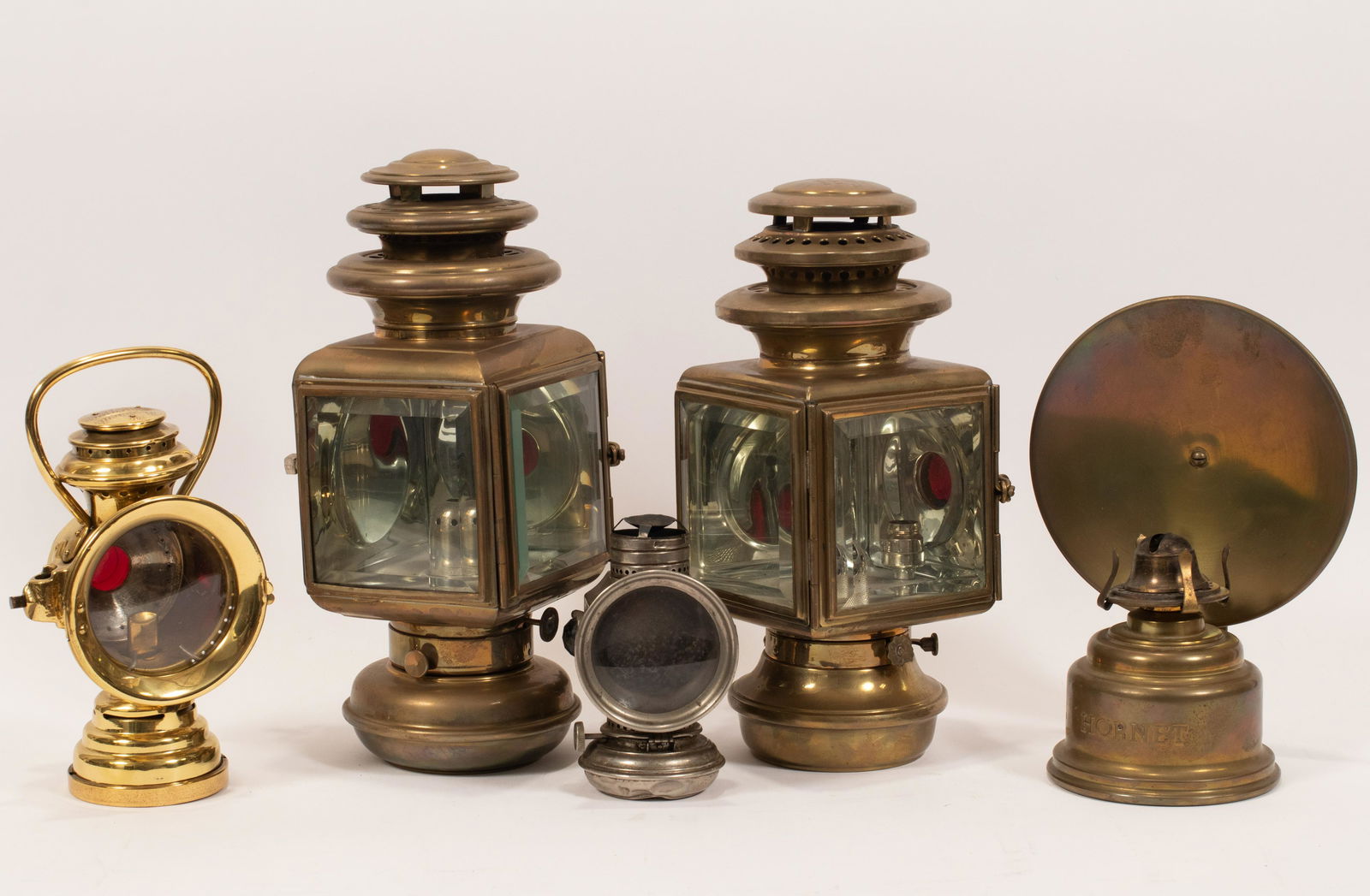 BRASS LANTERNS GROUP OF FIVE (1 of 16)