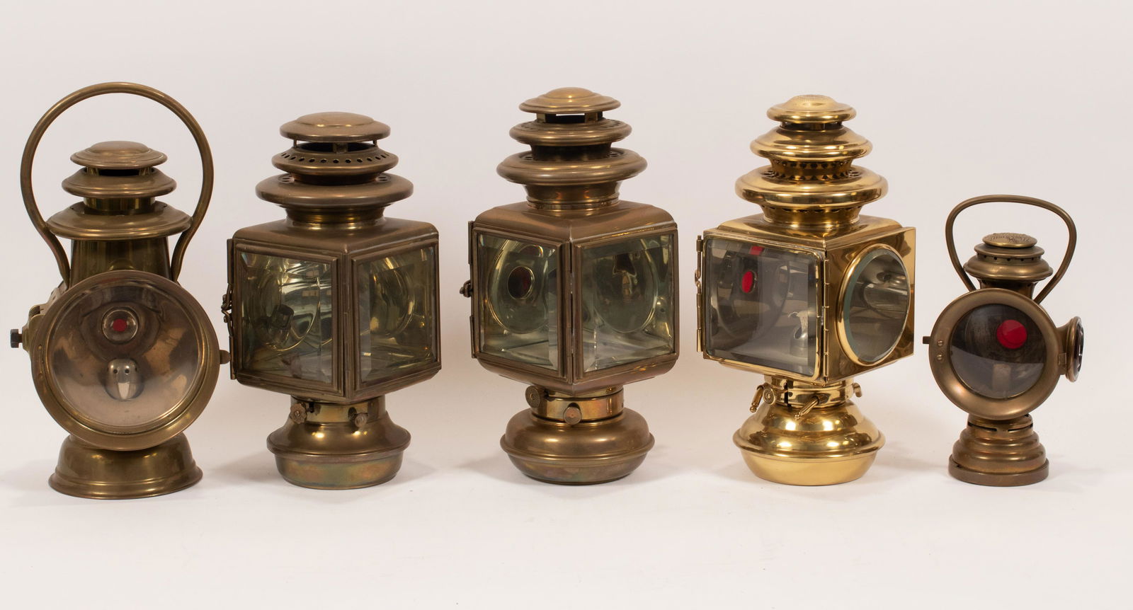 BRASS LANTERNS GROUP OF FIVE (1 of 19)
