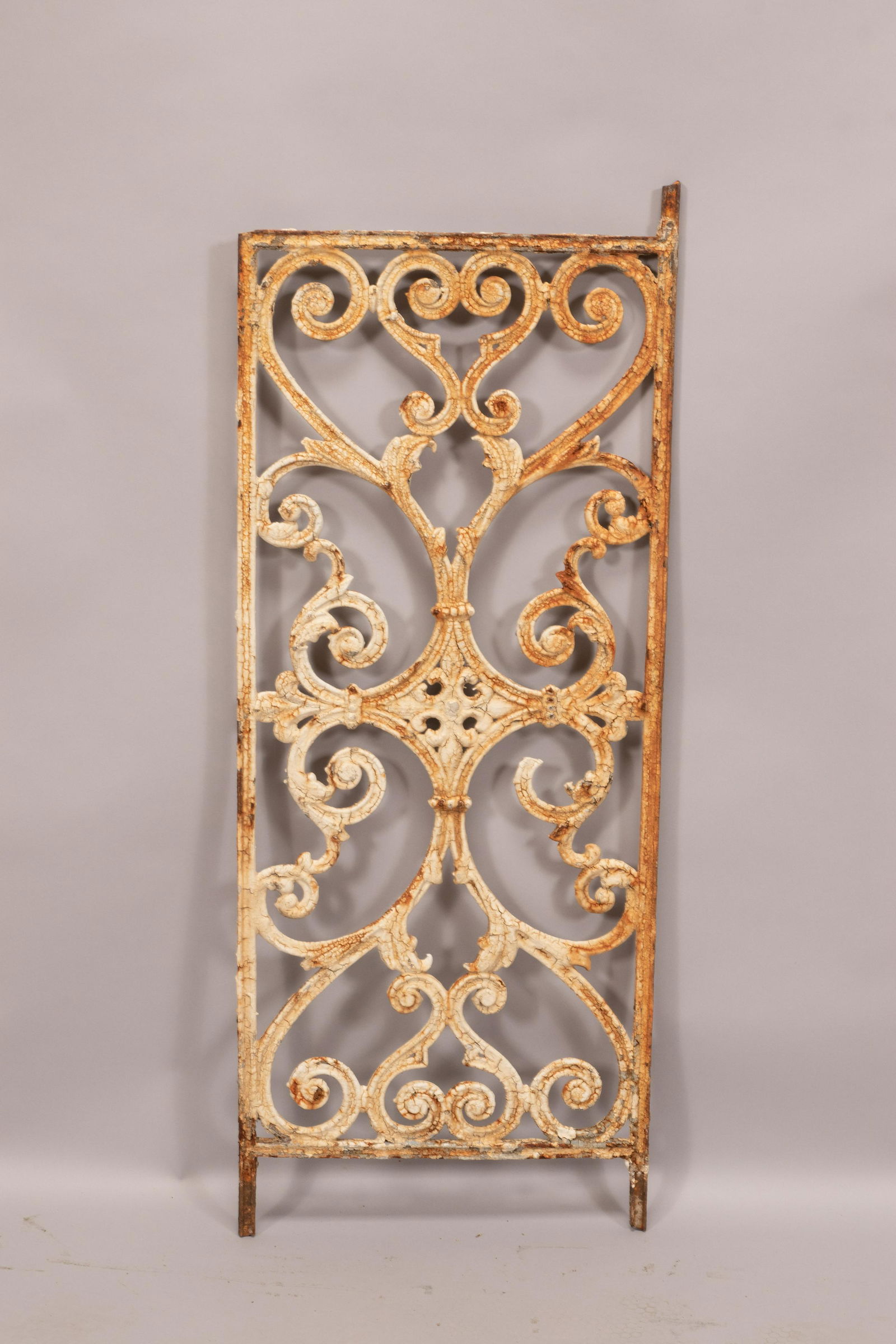 CAST IRON GRATE H 39" W 15.5" SCROLL FORMS (1 of 2)