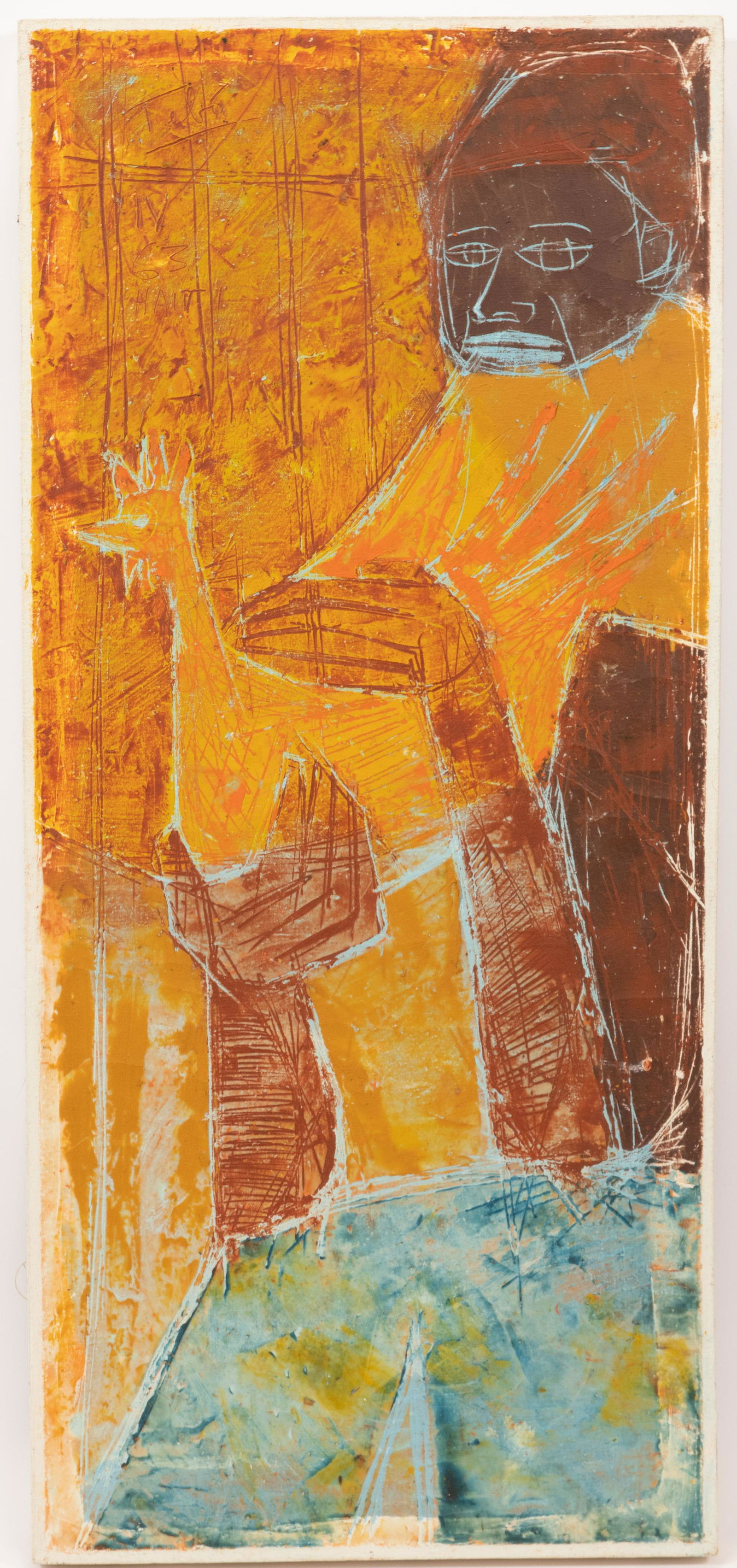 SACHA "TEBO" THEBAUD, B 1934 ENCAUSTIC, 1963 H 40" (1 of 5)