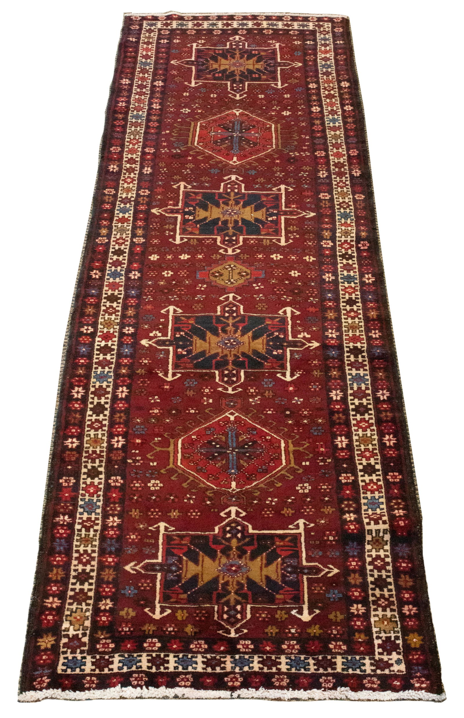 PERSIAN KARATH/HERIZ WOOL RUNNER, C. 1980, W 3' 5", L (1 of 4)