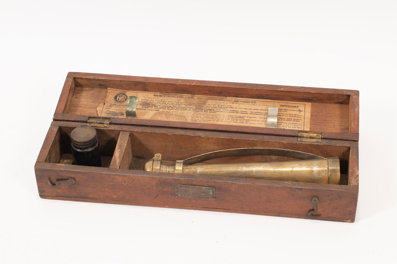 DOBBIE-MCINNES GLASGOW, SCOTLAND  DEPTHOMETER IN CASE H (1 of 8)