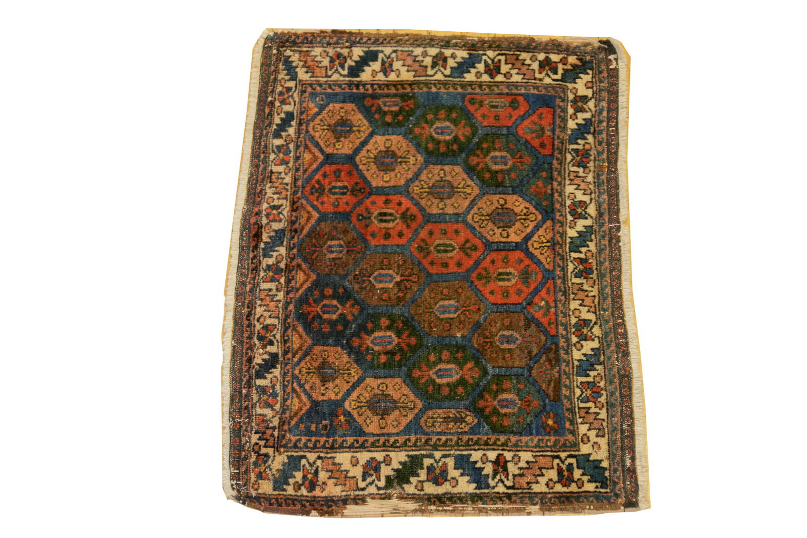 PERSIAN AFSHAR BAG FACE HANDWOVEN WOOL RUG W 2.8' L 2' (1 of 4)