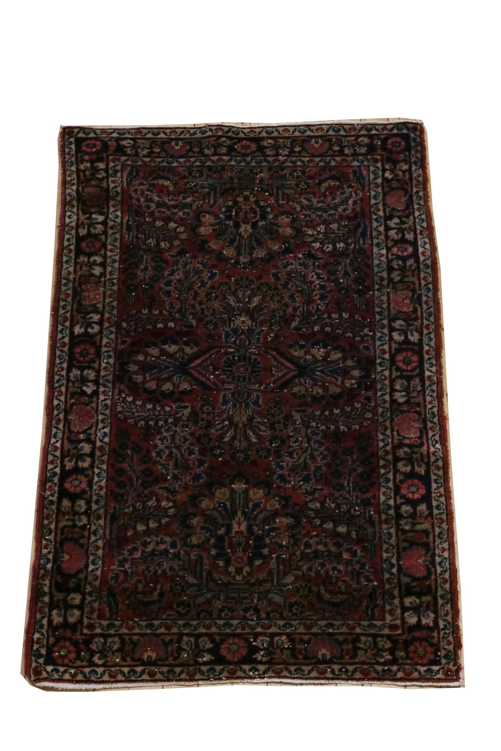 PERSIAN LILIHAN HANDWOVEN WOOL RUG W 2.5' L 3.11' (1 of 3)