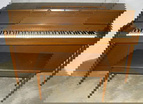 Whitney Upright Piano W Bench