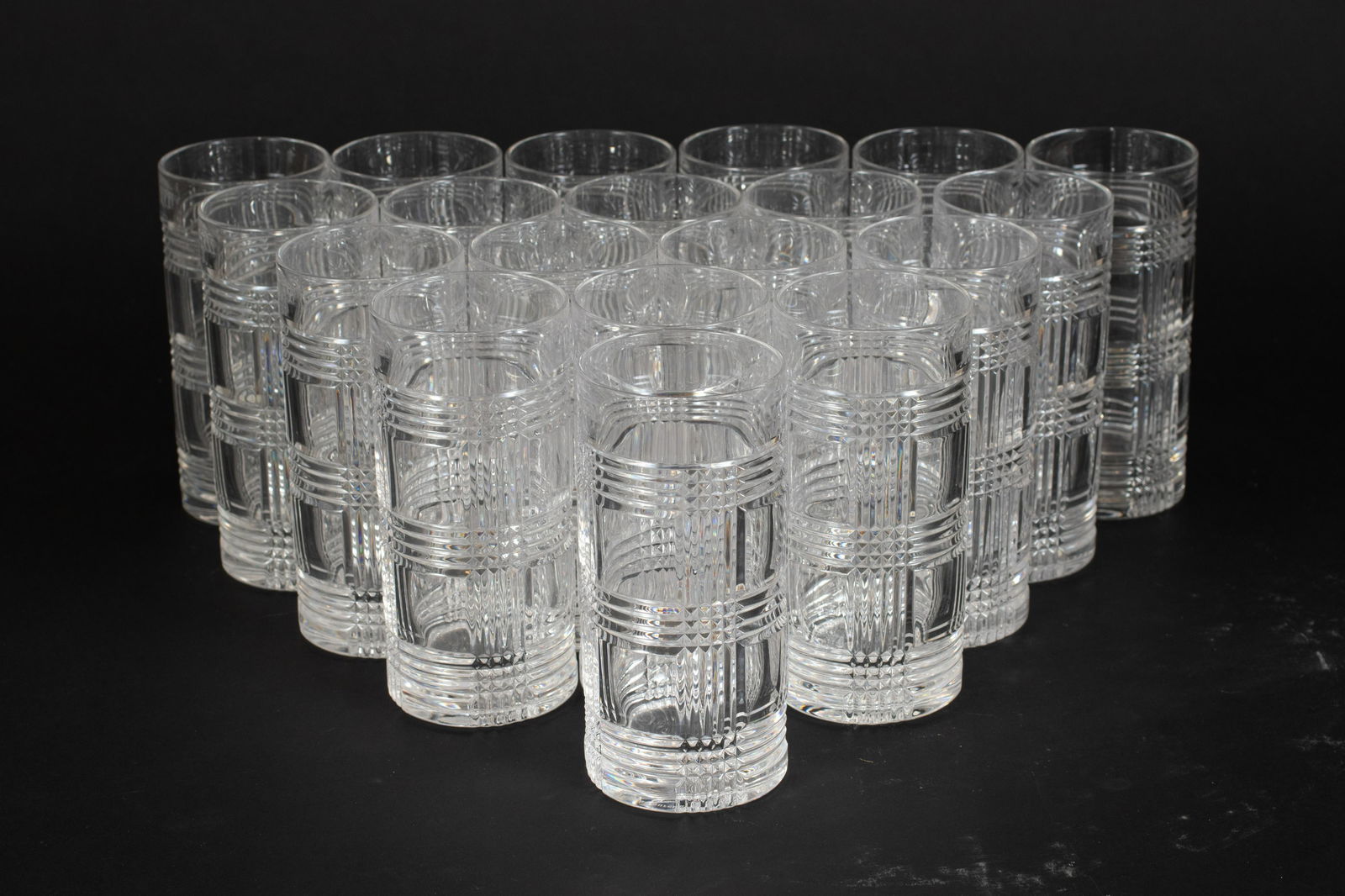 RALPH LAUREN 'GLEN PLAID' CRYSTAL WATER TUMBLERS, 14 (1 of 3)