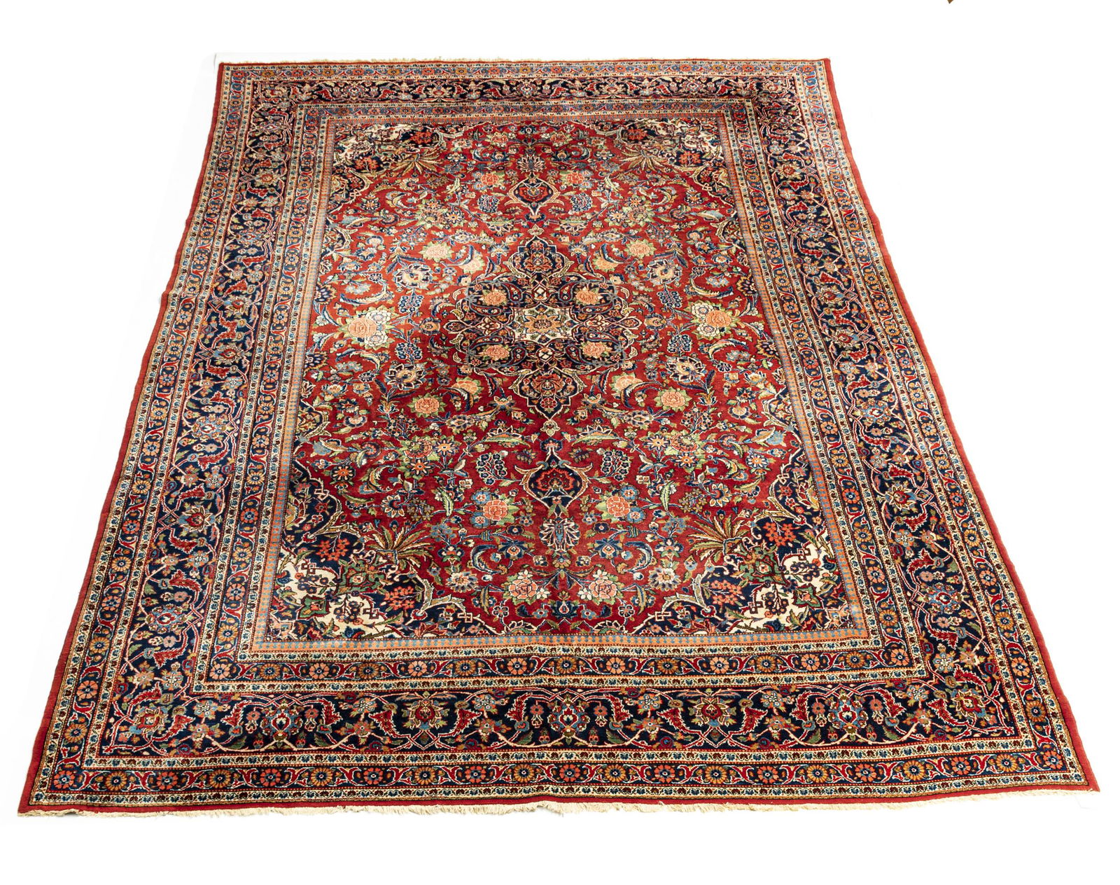 SAROUK PERSIAN ORIENTAL CARPET C 1940 W 8'5" L 12'4" (1 of 2)