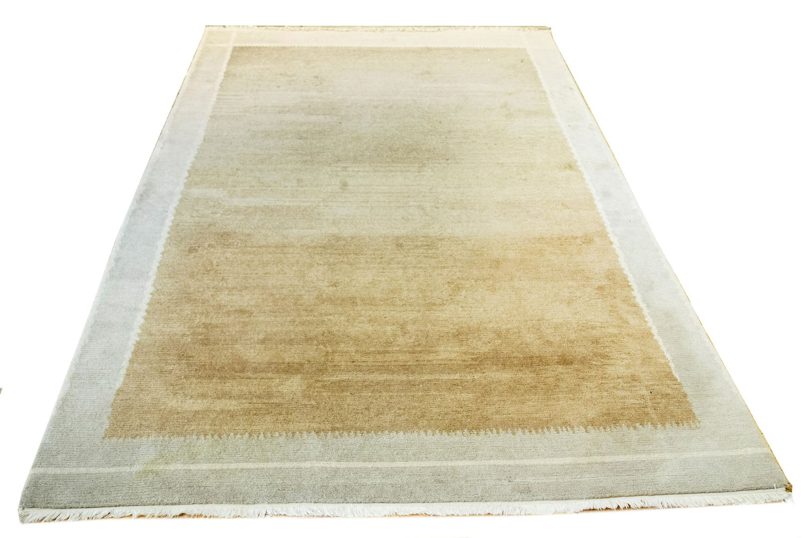 ODEGARD HANDMADE WOOL CARPET, W 11'8" L 15'4" MATE TO (1 of 2)