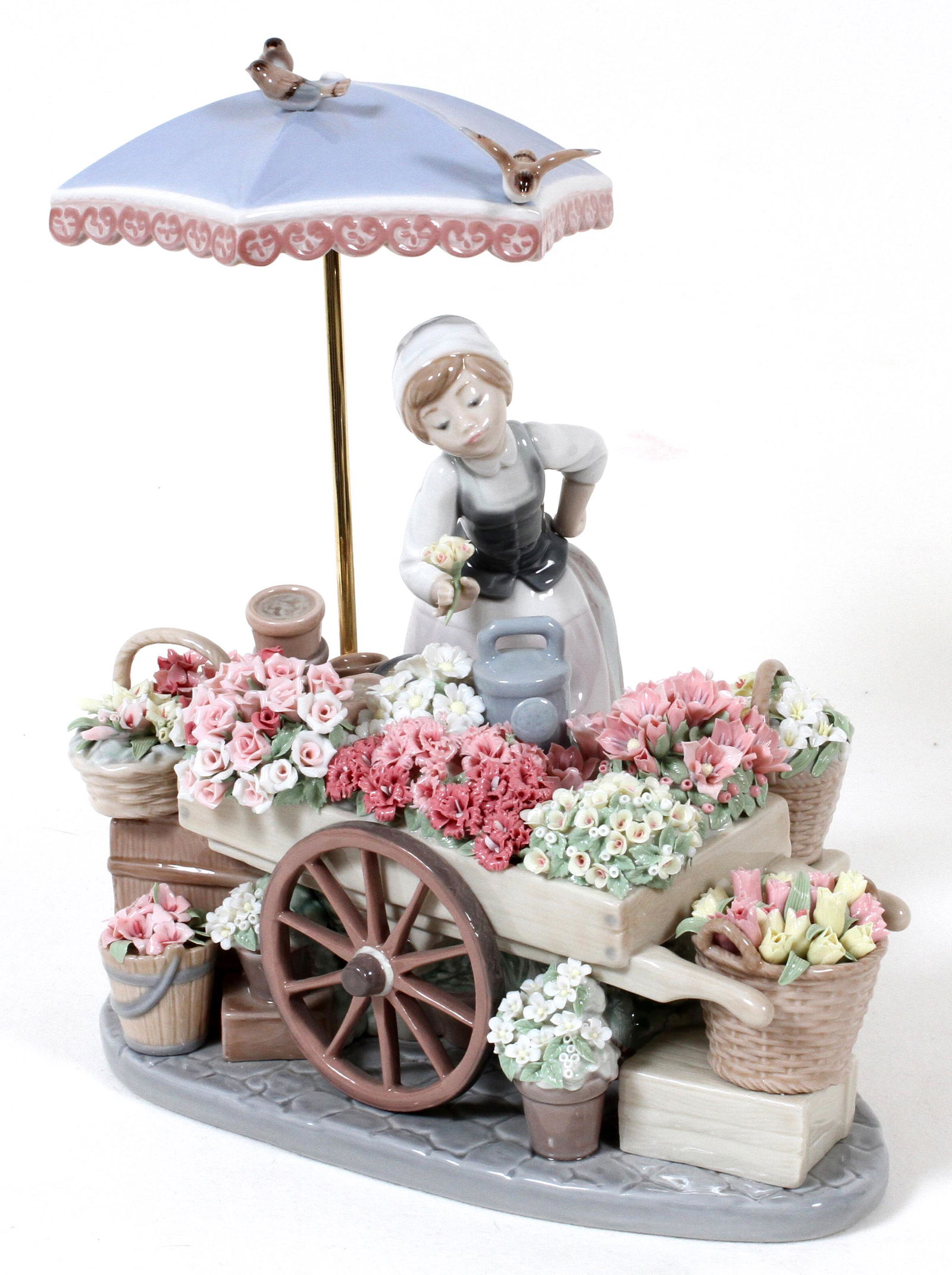 LLADRO PORCELAIN H 11" W 10" "FLOWERS OF THE SEASON" (1 of 1)