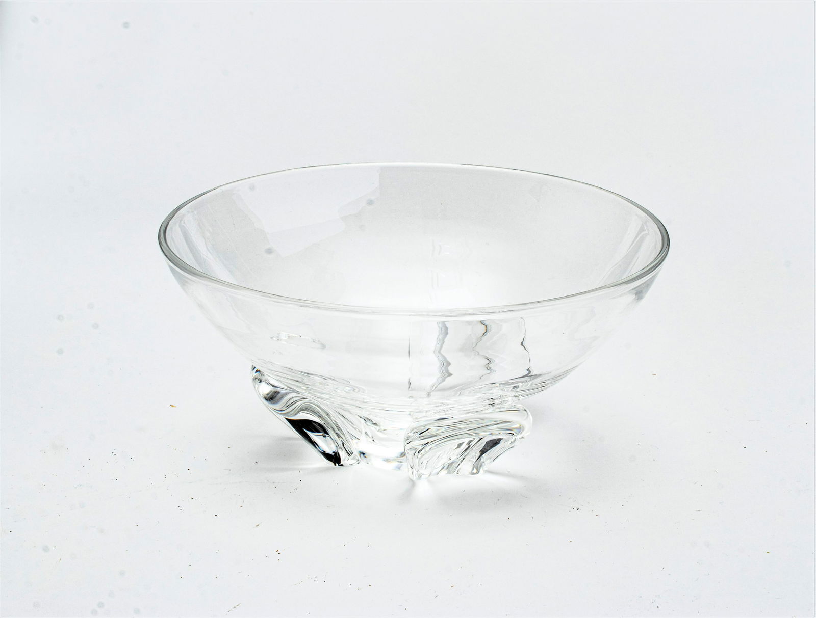 STEUBEN GLASS BOWL H 3.5" DIA 7.5" (1 of 3)