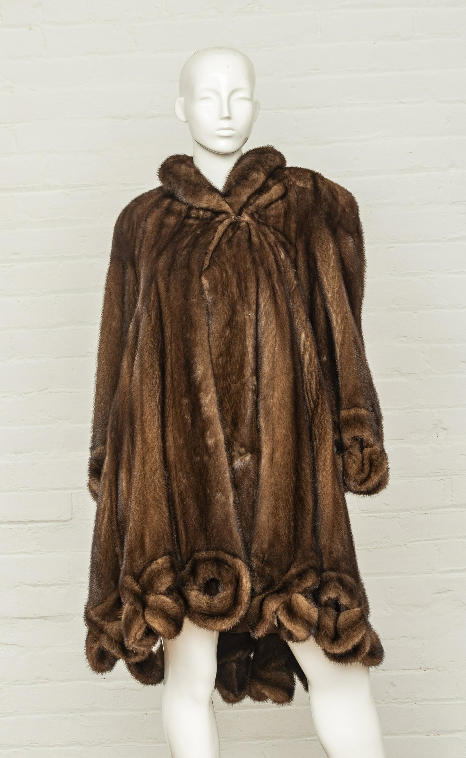 LAZARES FULL LENGTH MINK COAT, L 40", SIZE: 8 (1 of 2)