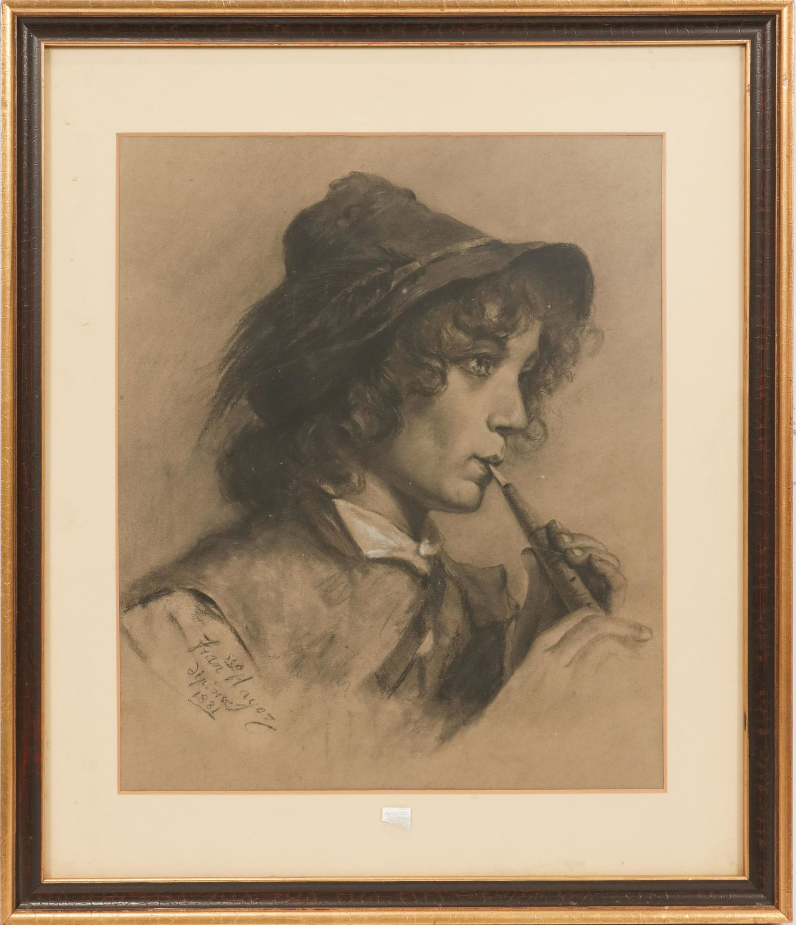 FRANCESCO HAYEZ (ITALIAN, 1791-1882) CHARCOAL ON PAPER, (1 of 6)