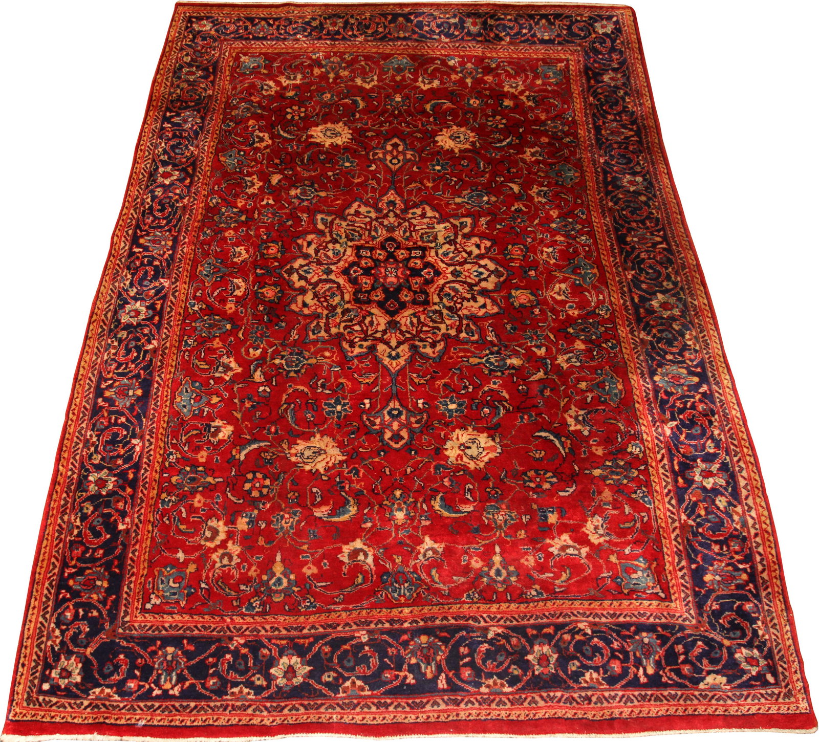 PERSIAN SAROUK CARPET, C. 1970, W 7' 6", L 10' 6" (1 of 6)