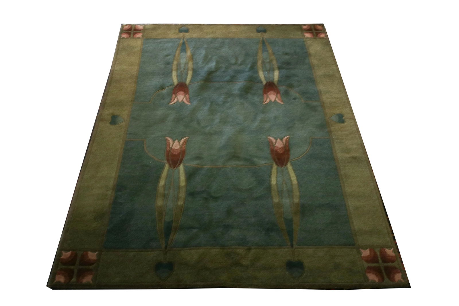 STICKLEY 'MONTEREY MIST' WOOL CARPET, W 6', L 9' (1 of 3)