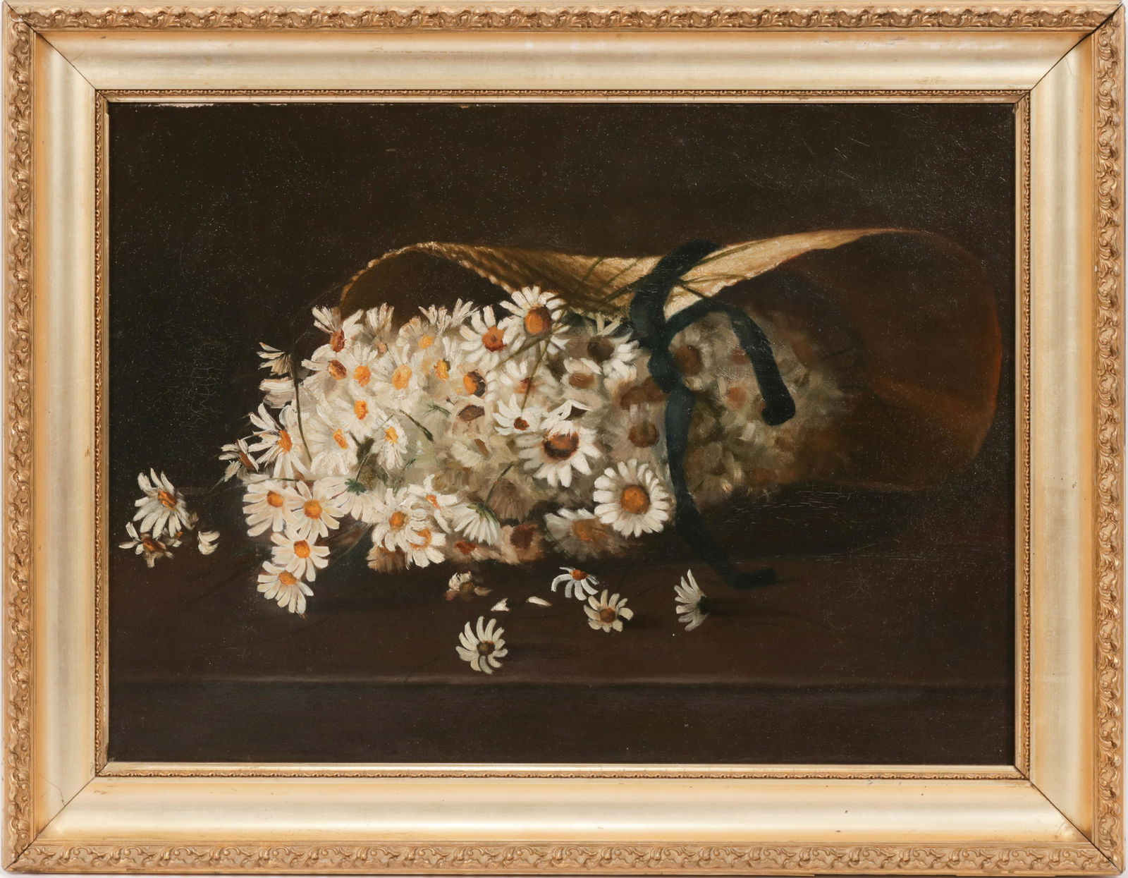 M.B. ANTHONY, OIL ON CANVAS, 19TH C, H 16", W 22", (1 of 4)