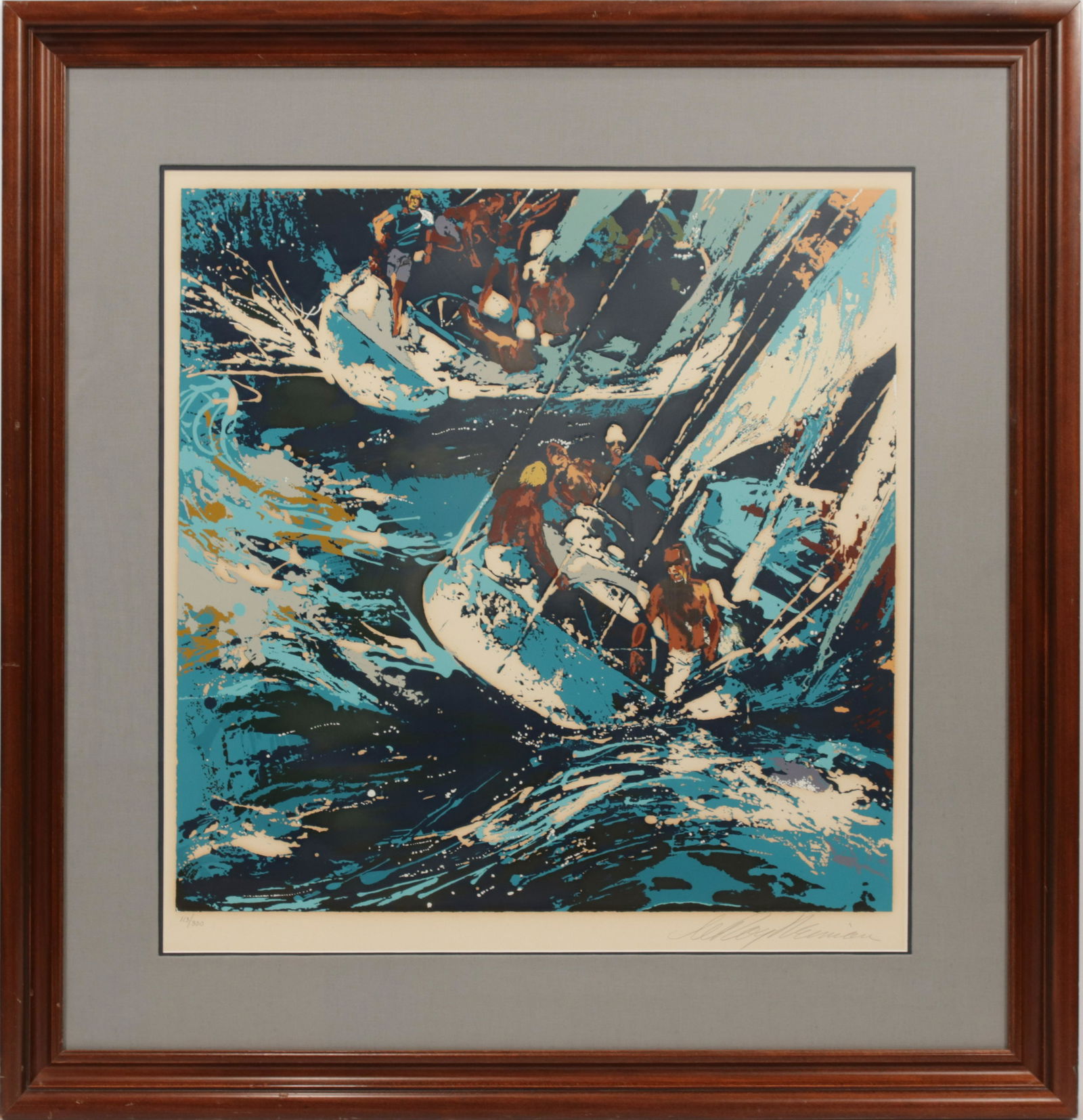 LEROY NEIMAN (AMER. 1921-12) SERIGRAPH ON PAPER, H 24", (1 of 6)