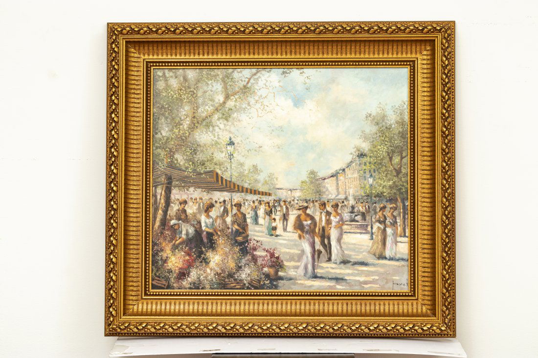 CHRISTIAN JERECZEK (GERMAN, B. 1935) OIL ON CANVAS, H (1 of 4)