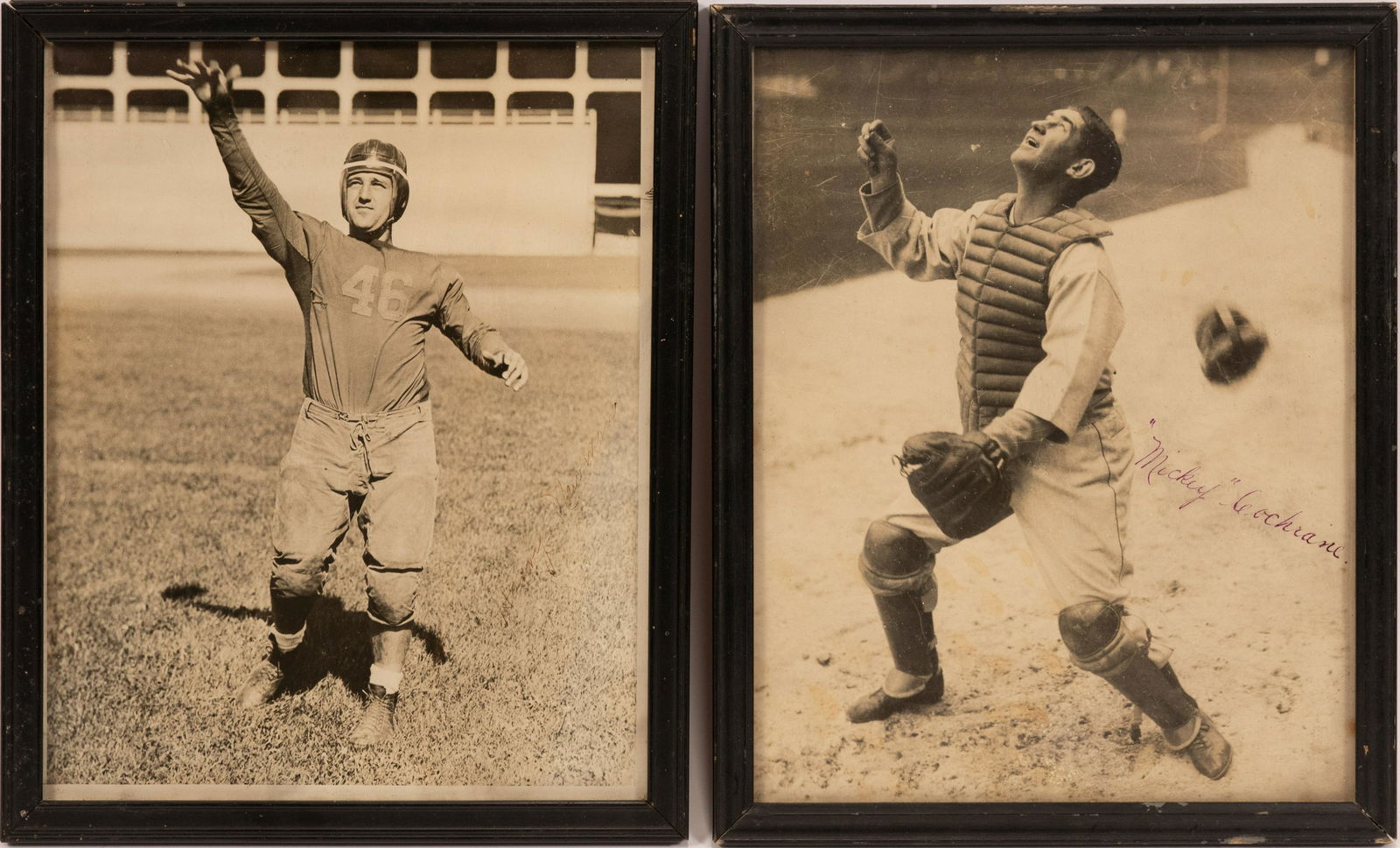 'MICKEY COCHRANE' & 'HARVEY NEWMAN' SIGNED PHOTOGRAPHS, (1 of 5)