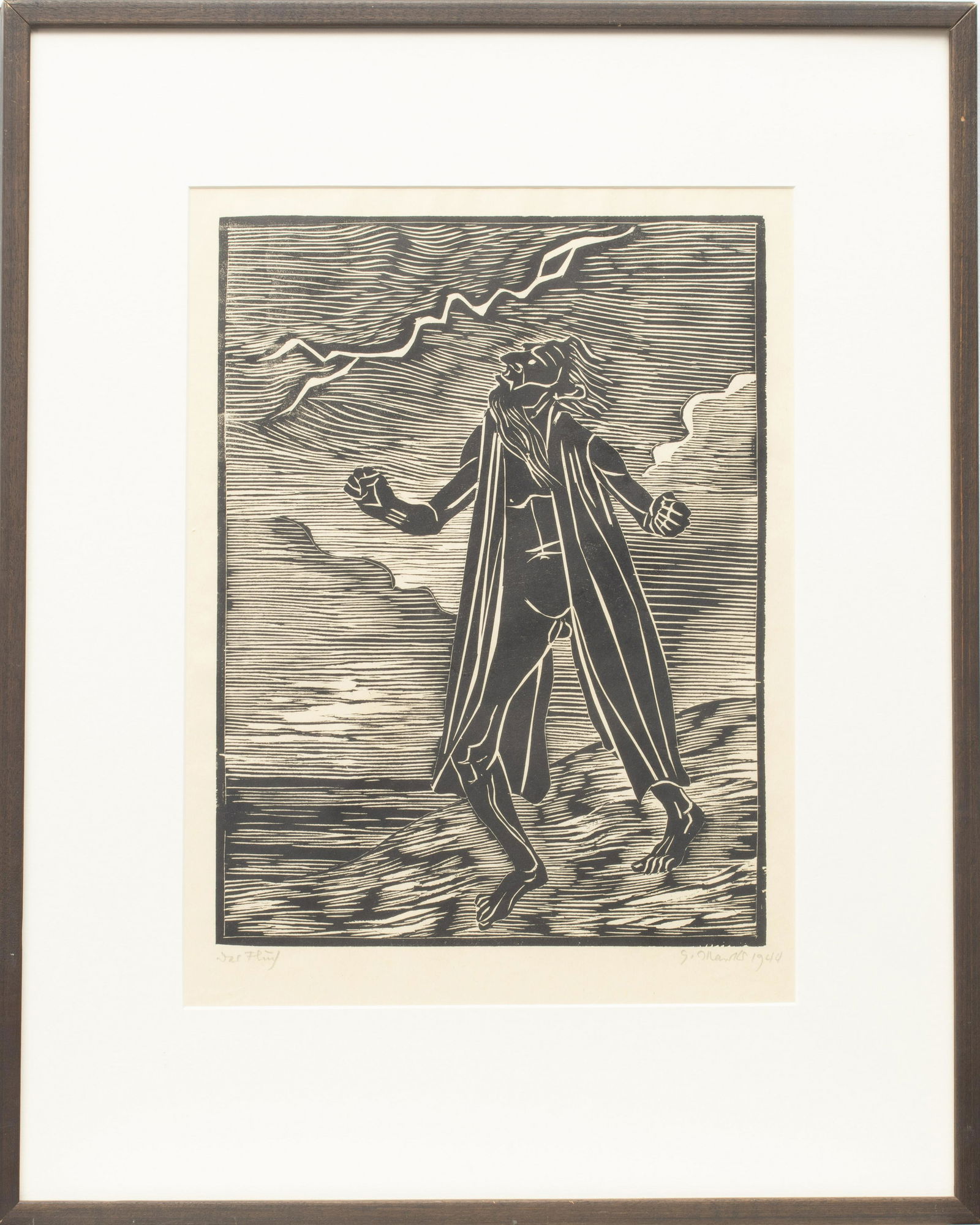 GERHARD MARCKS  (GERMAN, 1889-1981) WOODBLOCK PRINT ON (1 of 6)