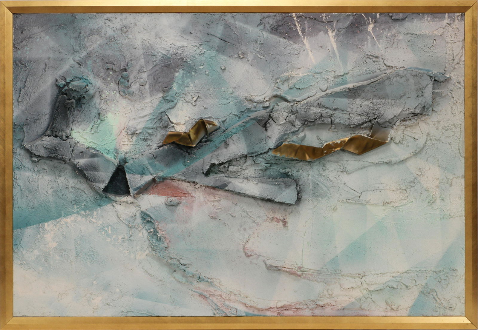 DOBRINICH, MIXED MEDIA LARGE FORMAT PAINTING H 48" L (1 of 4)