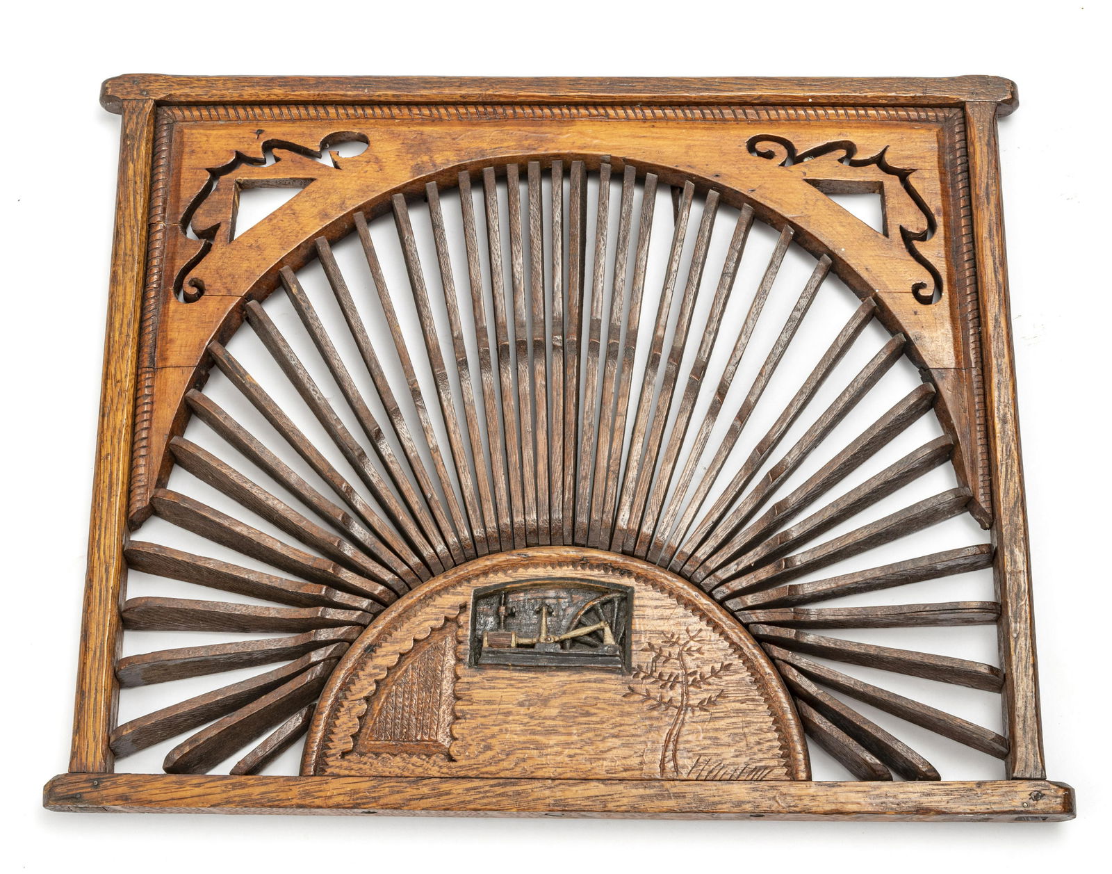 OAK PANEL AND COOKIE MOLD 2 PCS. H 12" (1 of 2)