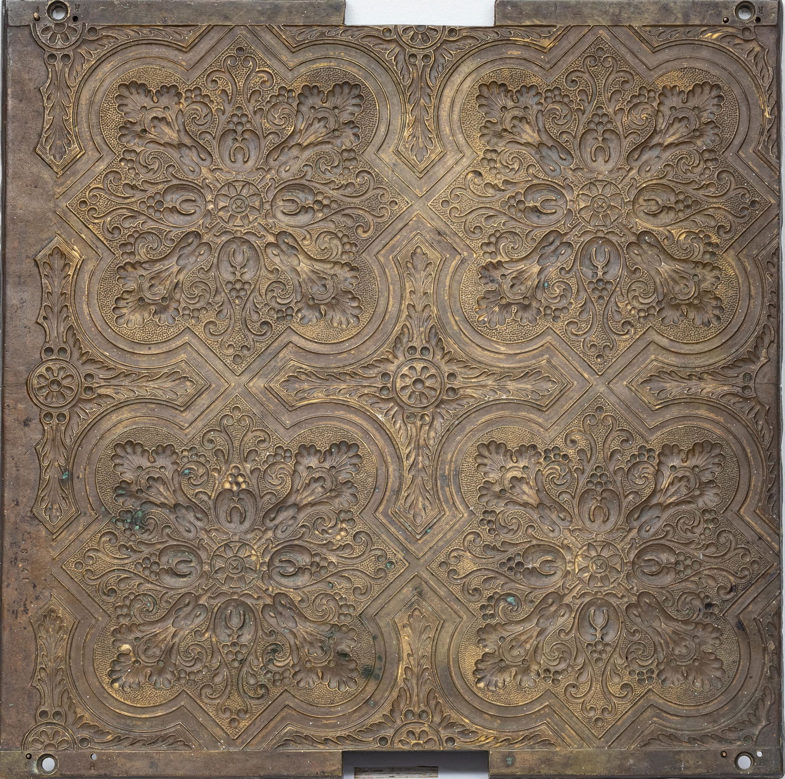 CAST BRONZE WALL ORNAMENT, H 20", W 20" (1 of 2)