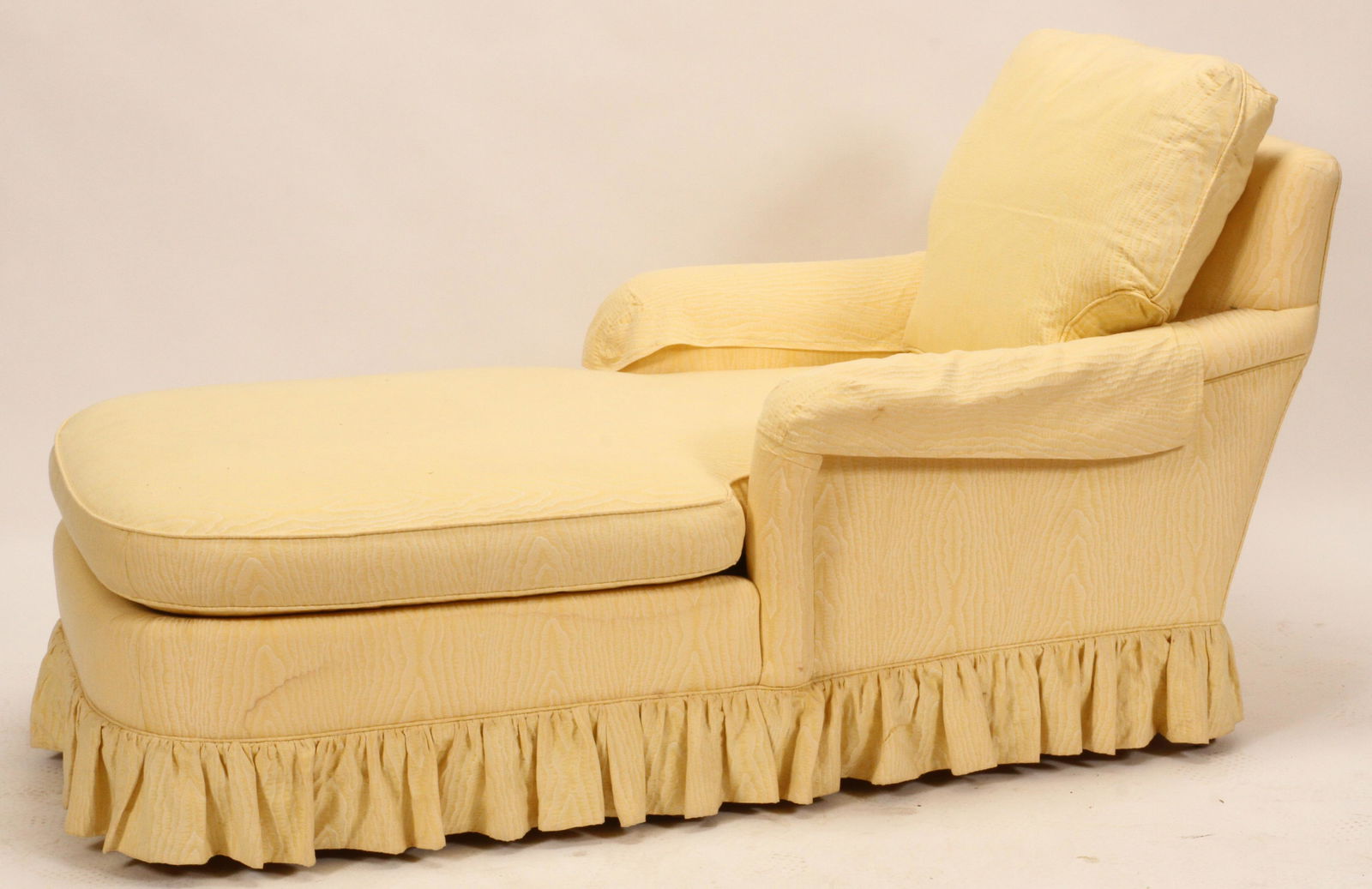 BAKER FURNITURE CO CHAISE LOUNGE H 33" W 27" L 66" (1 of 3)