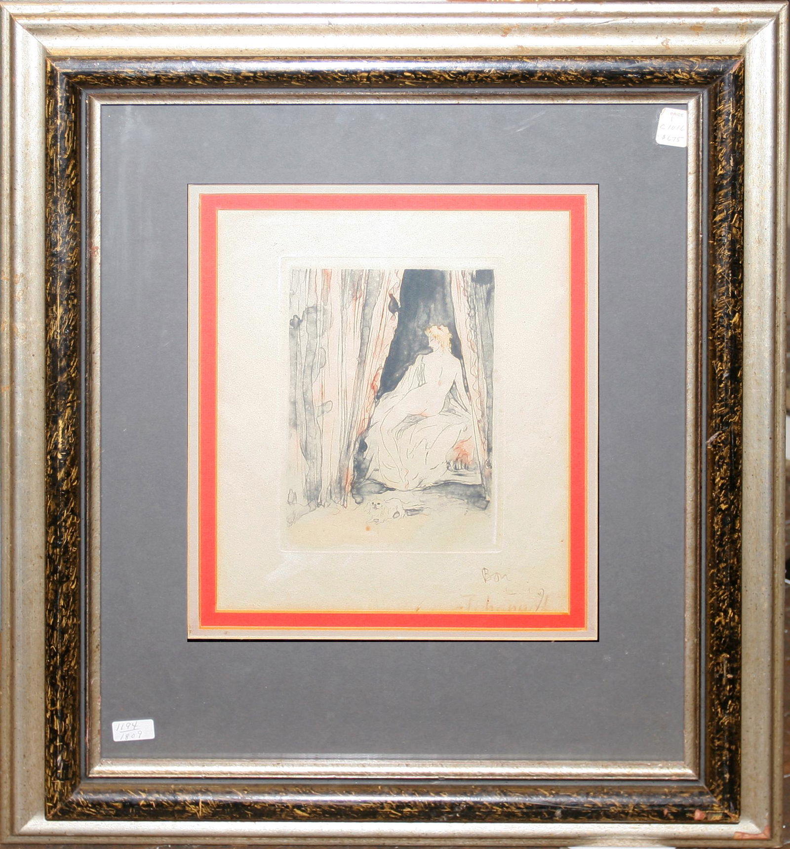 JOHANNES, HAND-COLORED ENGRAVING, W 7 1/2" X 5 1/4", (1 of 1)