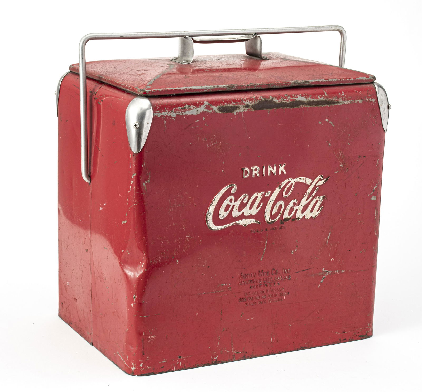 COCA- COLA VINTAGE TOP LID COOLER H 19" W 17" D 11" (1 of 5)
