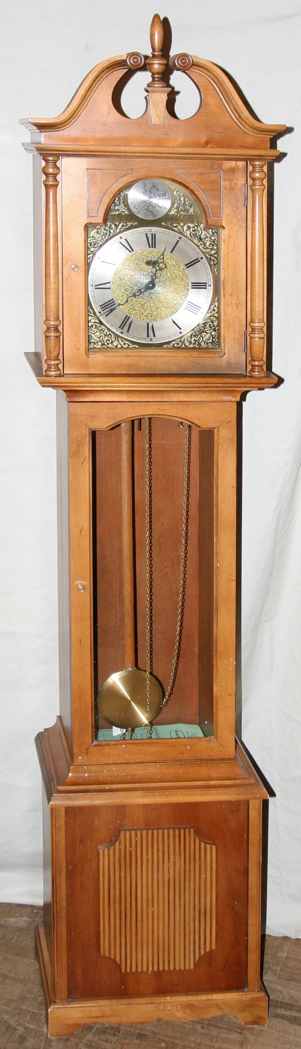 040393 RIDGEWAY GRANDMOTHER CLOCK, H 6'