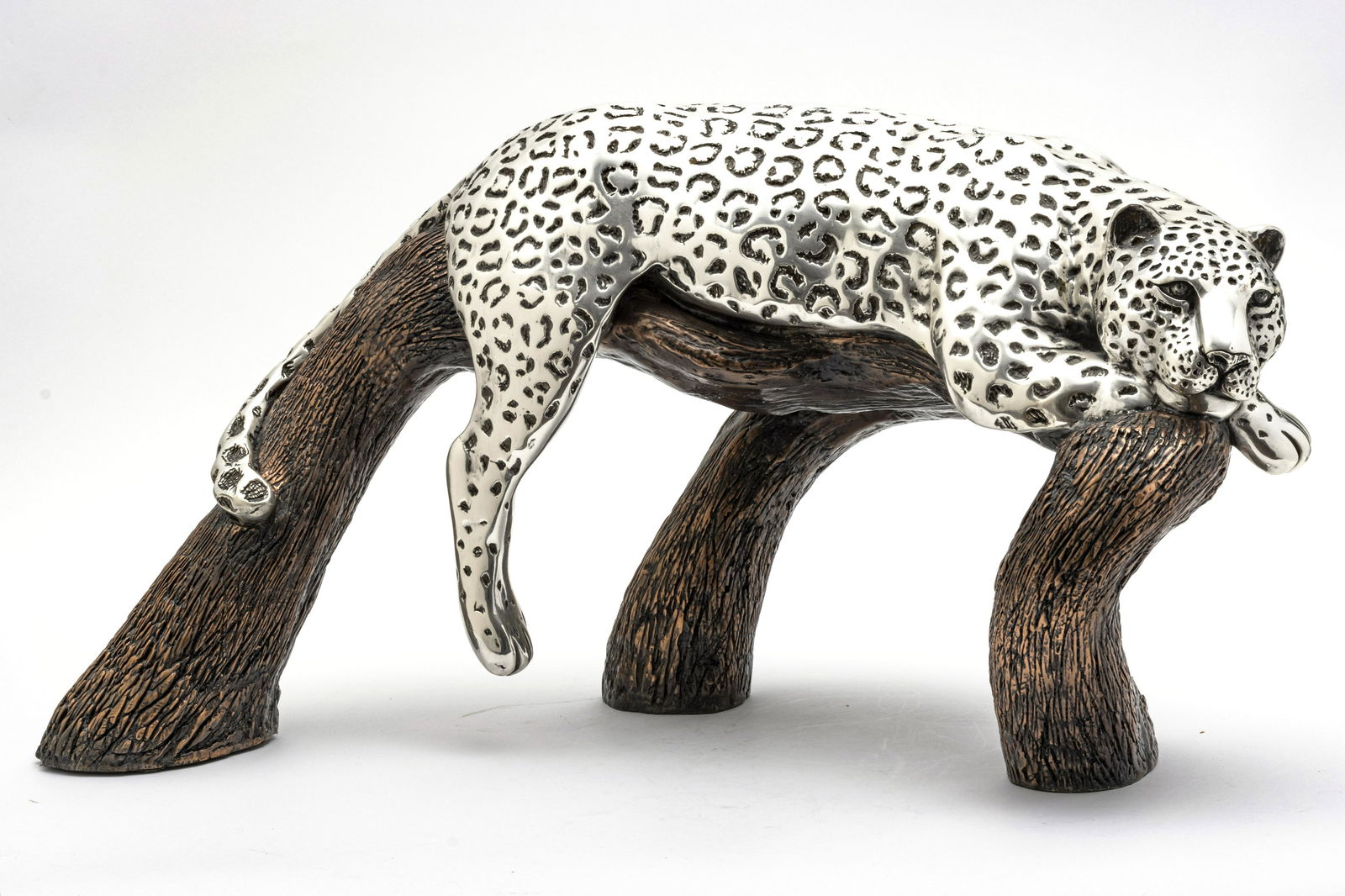 RICARDO DEL RIO, MEXICO, SILVER-PLATED LEOPARD (1 of 3)