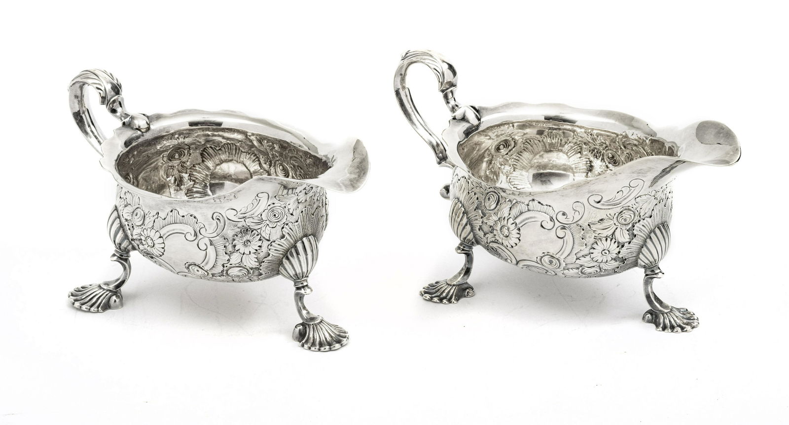 WILLIAM WILLIAMSON, DUBLIN SAUCE BOATS, 1747 (1 of 6)