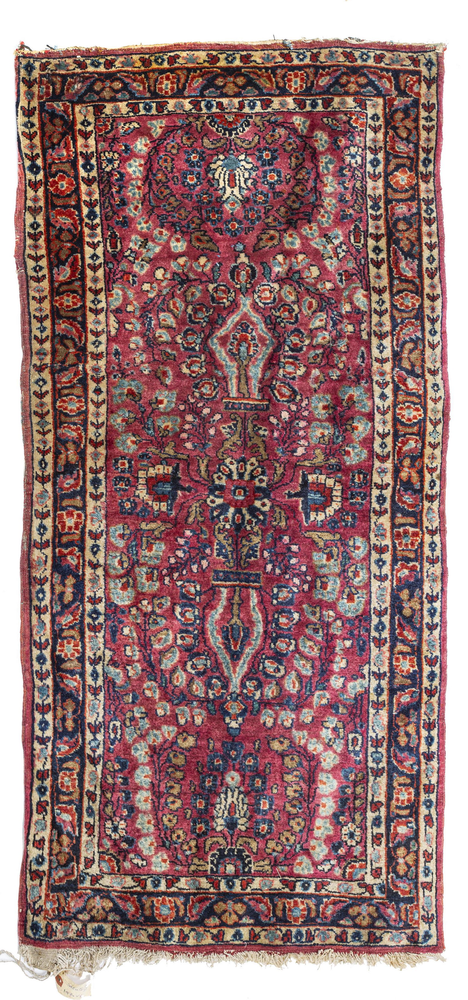 PERSIAN SAROUK HAND WOVEN WOOL RUG (1 of 2)