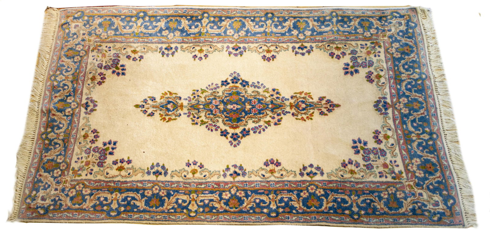 KERMAN PERSIAN ORIENTAL RUG C 1960 W 4' L 7' (1 of 2)