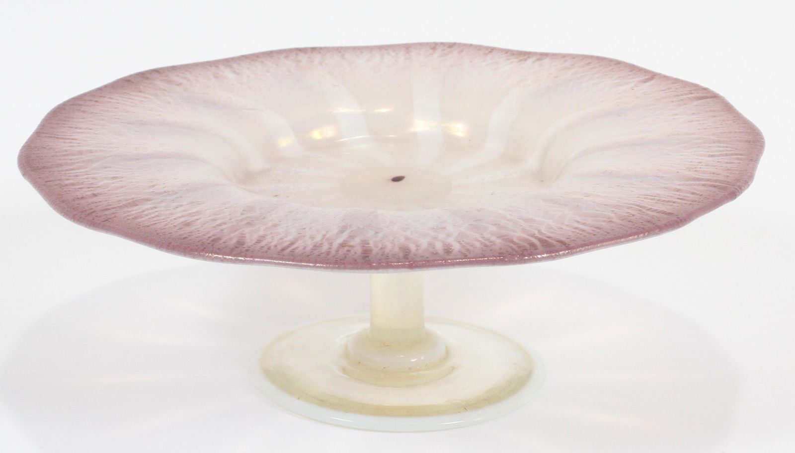 L.C. TIFFANY FAVRILE, BLOWN GLASS COMPOTE (1 of 3)