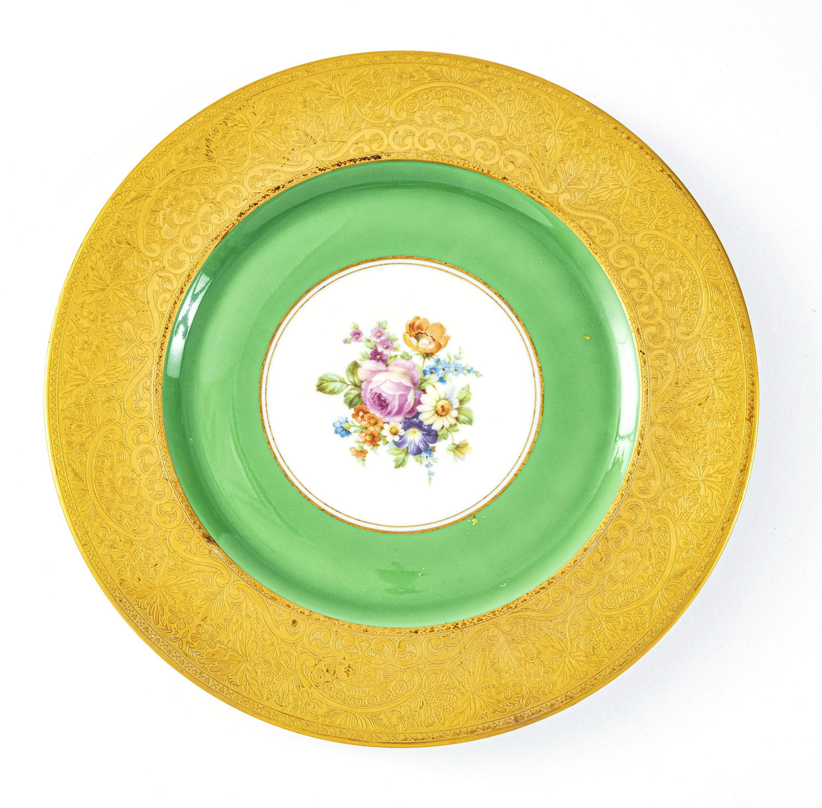 HEINRICH BAVARIA 22KT GOLD SERVICE PLATES (1 of 2)