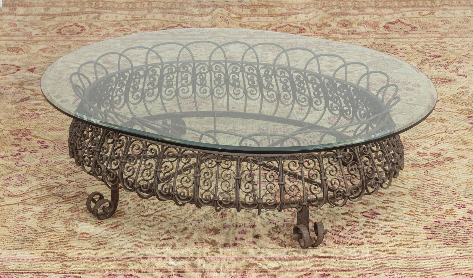 VIENNA WROUGHT IRON PLANTER STAND- COFFEE TABLE (1 of 2)