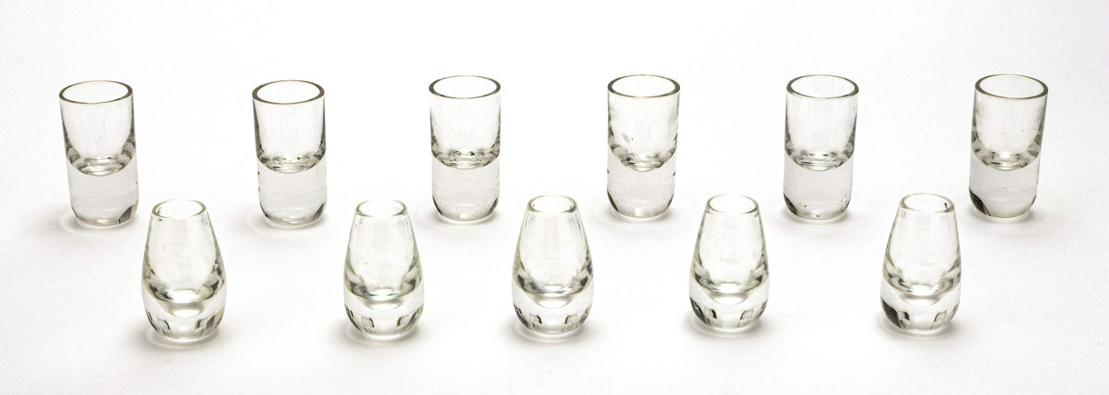 STEUBEN GLASS SHOT GLASSES (5) & UNMARKED (6) (1 of 2)