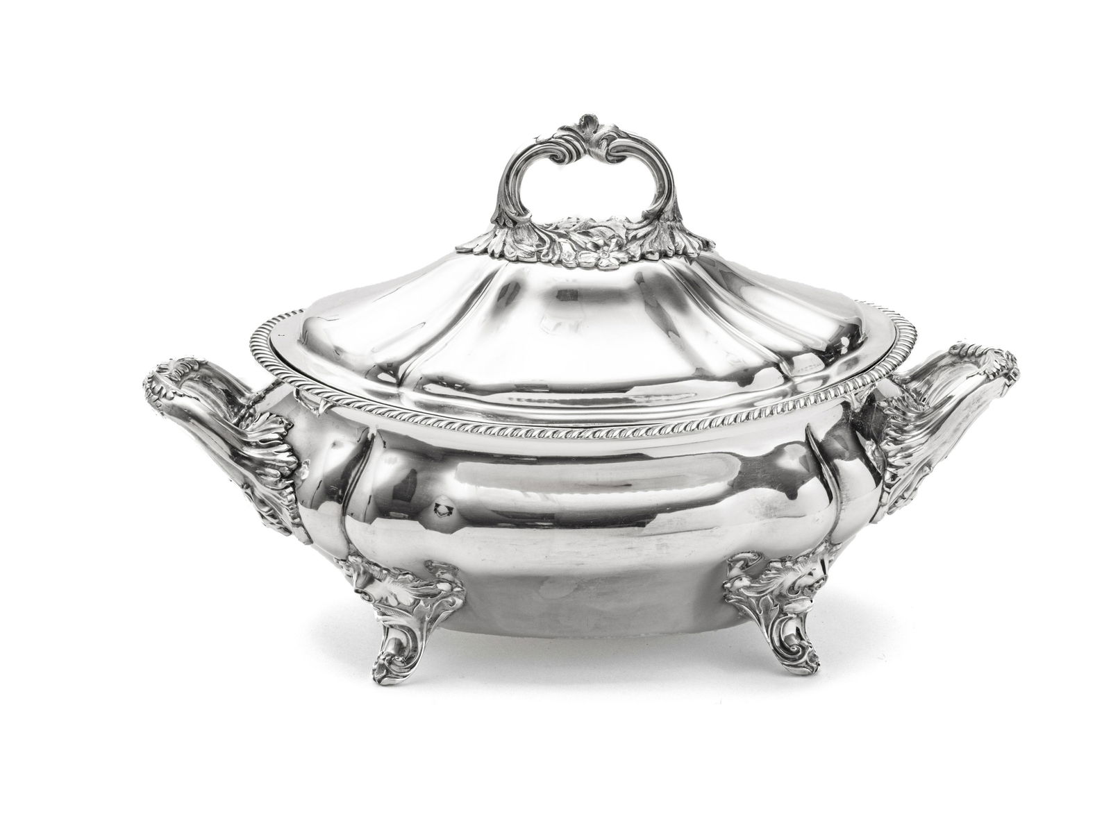 GOLDSMITH'S & SILVERSMITHS SHEFFIELD PLATE TUREEN (1 of 5)