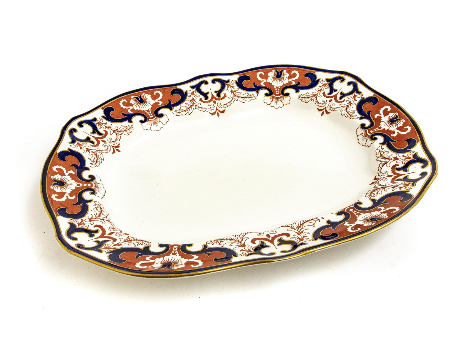 ROYAL CROWN DERBY PORCELAIN PLATTER, IMARI (1 of 2)