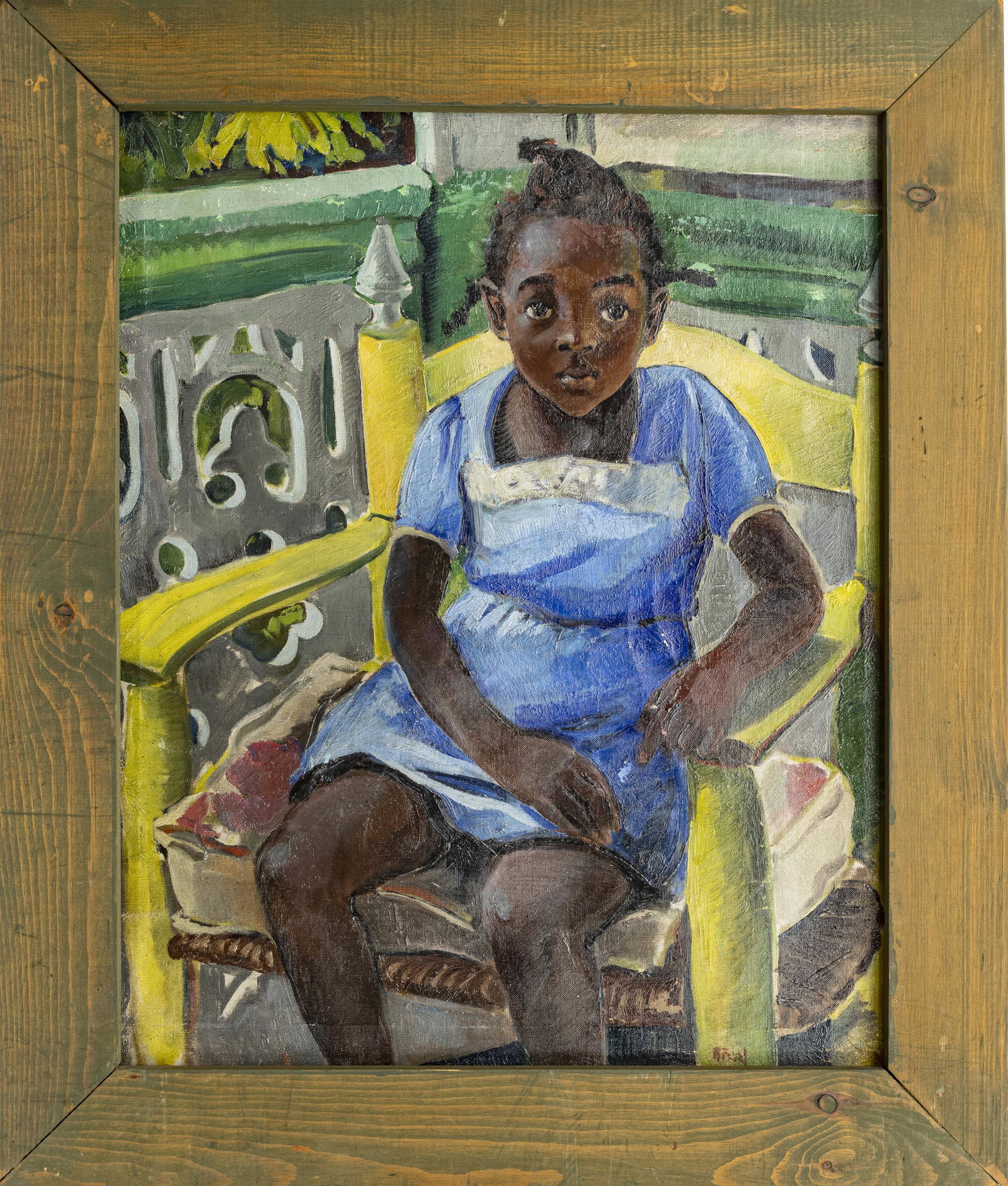 RUTH VANSICKLE FORD, OIL ON CANVAS, YOUNG MISS (1 of 5)