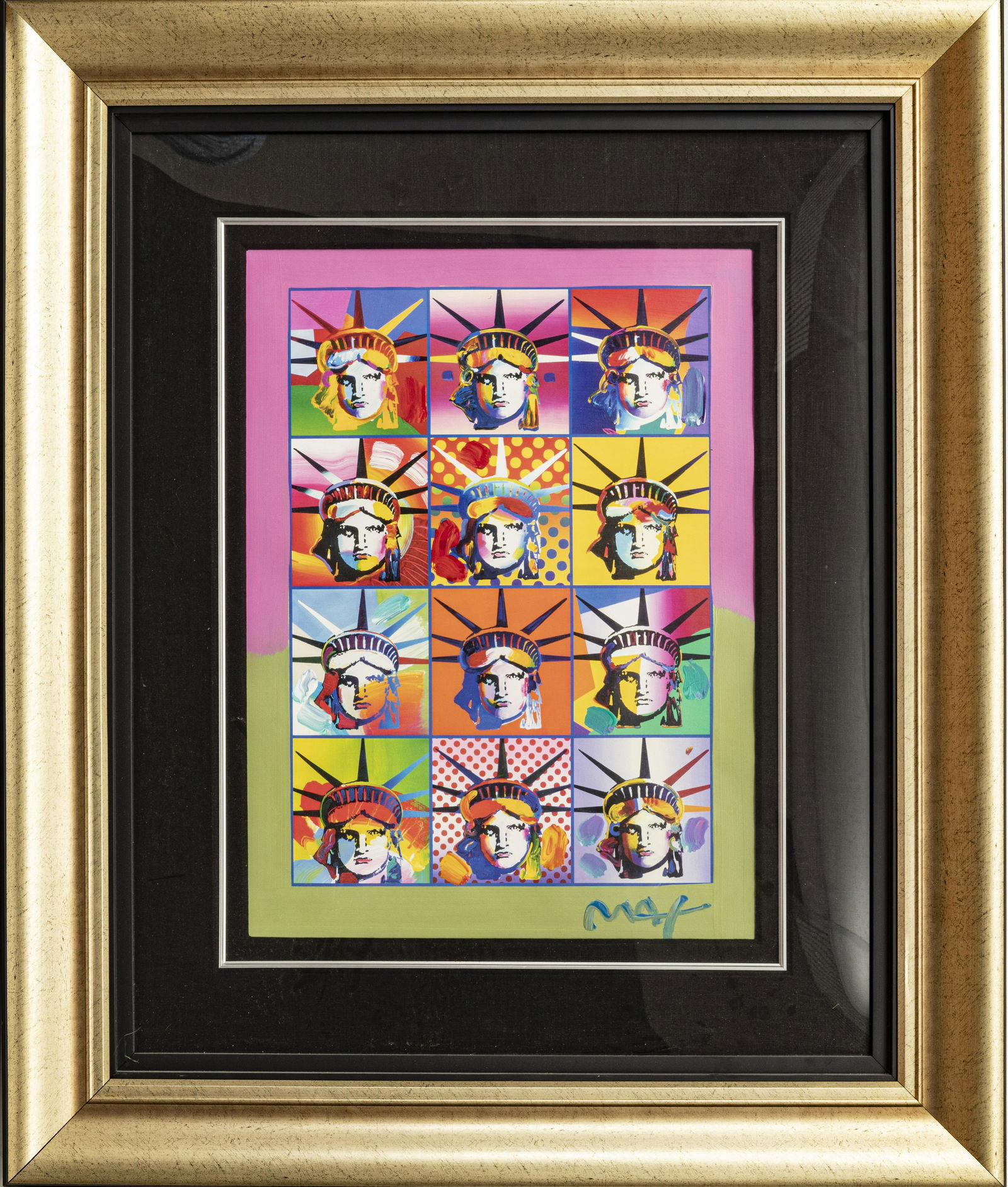 PETER MAX, MIXED MEDIA ACRYLIC ON COLOR LITHOGRAPH (1 of 4)