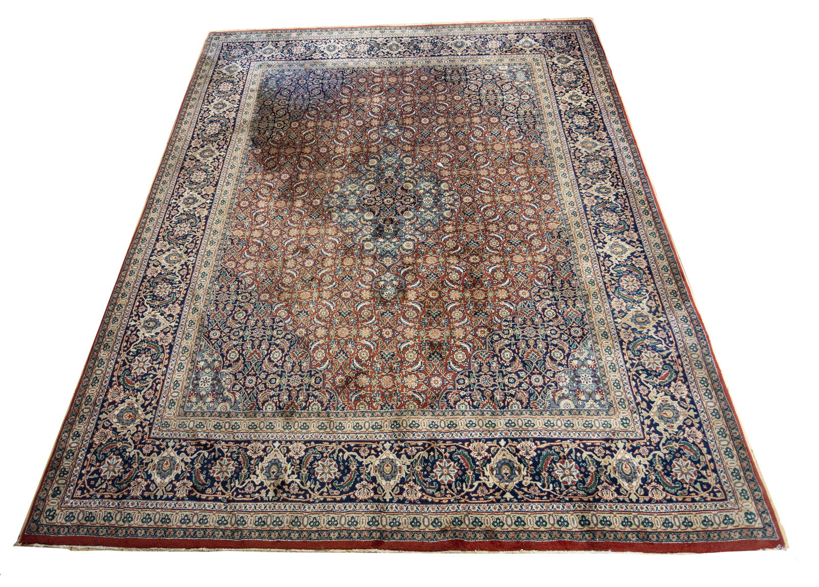 KESHAN PATTERN HAND WOVEN WOOL CARPET (1 of 2)