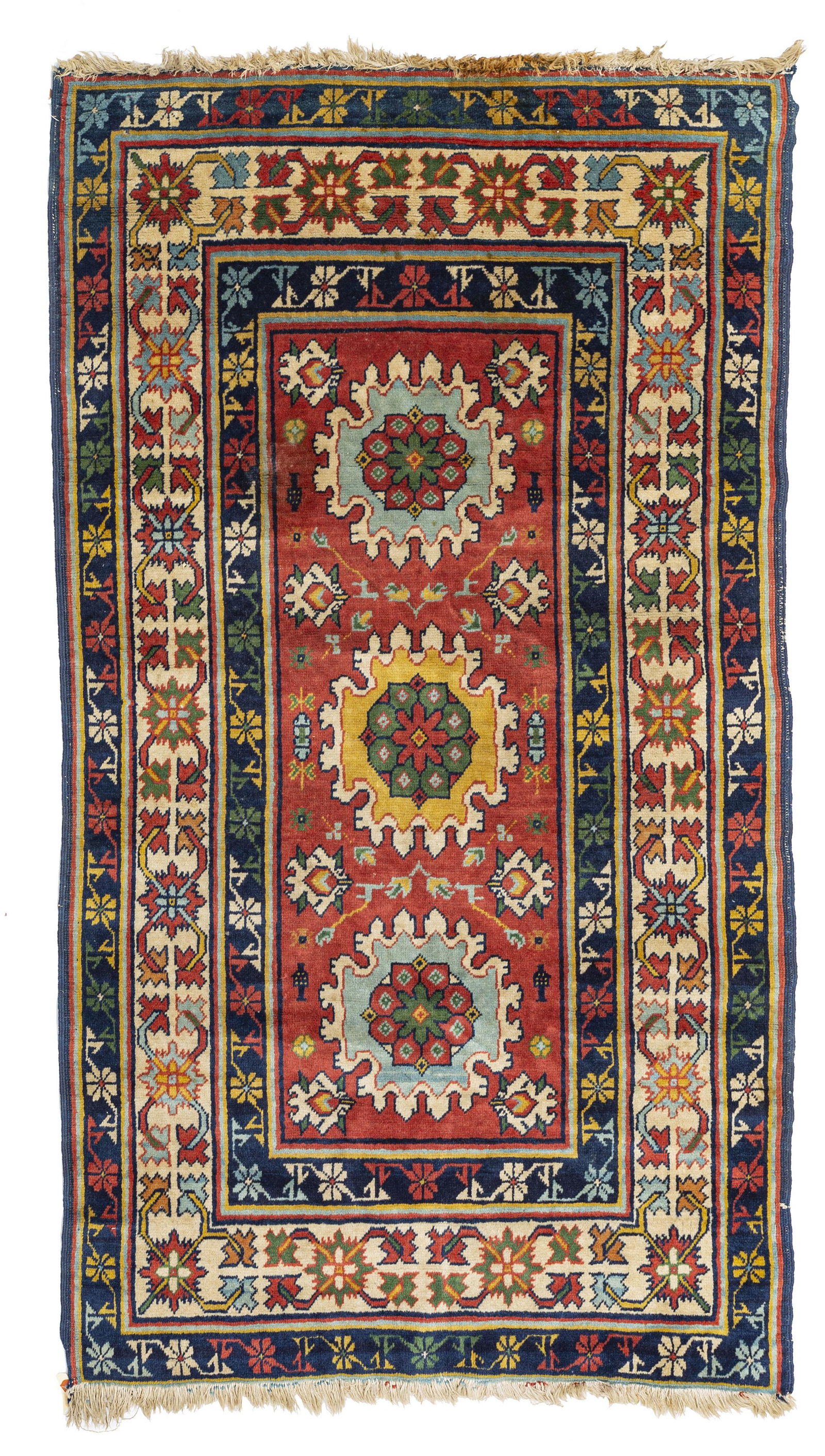 NORTHWEST PERSIAN WOOL RUG, C. 1950 (1 of 2)