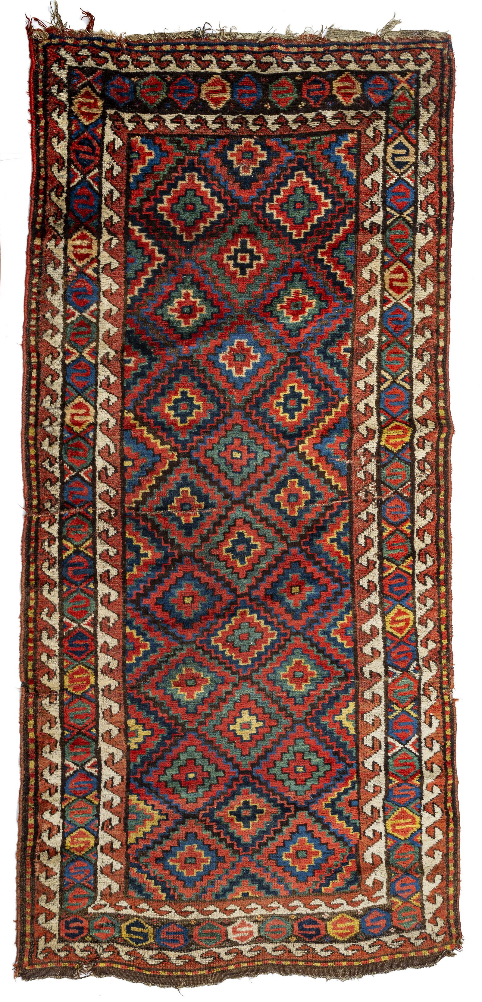 ANTIQUE CAUCASIAN KARABAGH HANDWOVEN WOOL RUG (1 of 2)