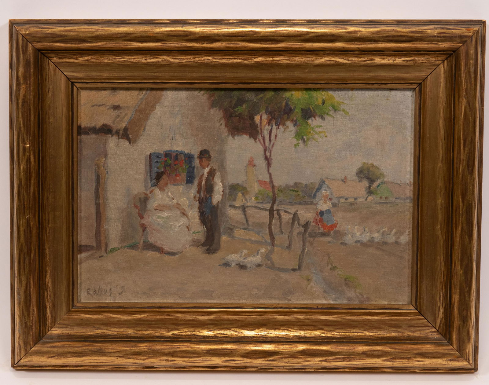 RAMOS, SPANISH OIL ON CANVAS, OUTDOOR SCENE (1 of 5)