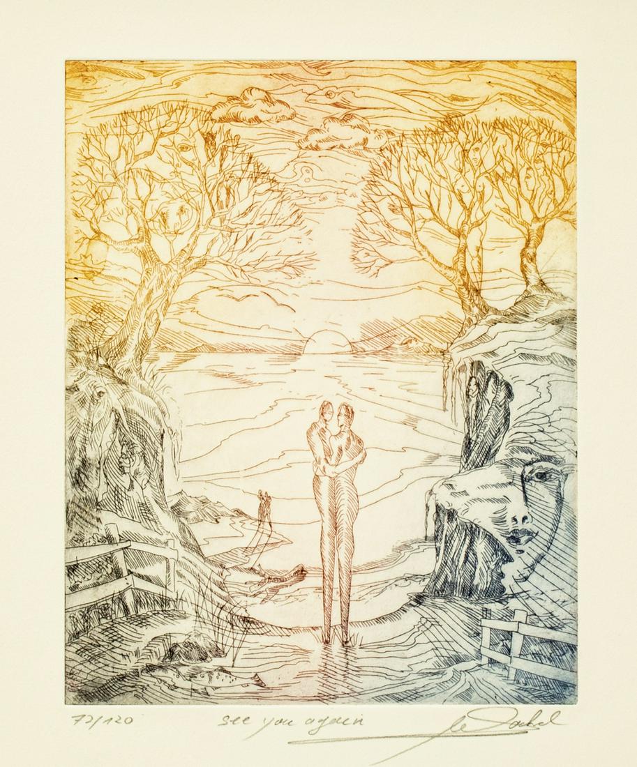 ALFRED GOCKEL, ETCHING ON WOVE PAPER (1 of 3)